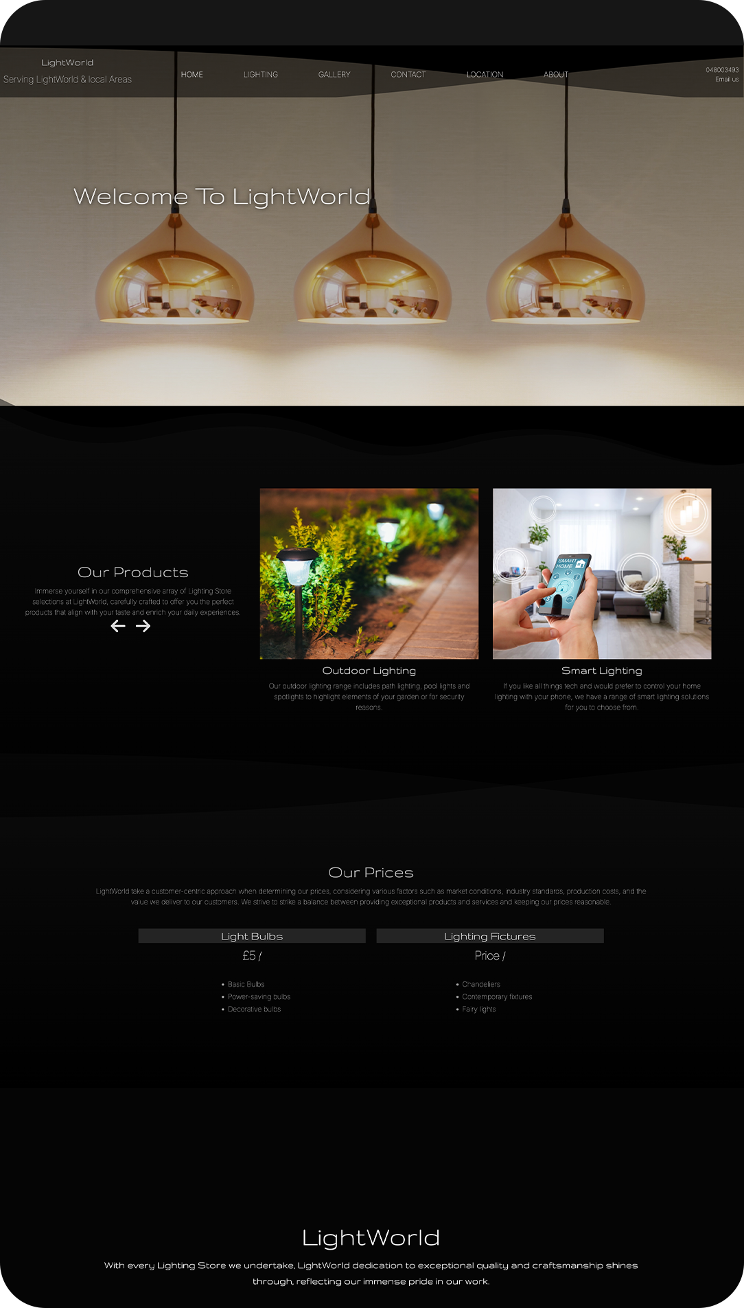 TecNut website example — professional services — example for website design on business on web